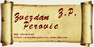 Zvezdan Perović vizit kartica